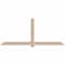 Ekena Millwork Eugene Smooth Timber Gable Bracket, Douglas Fir, 108"W x 45"H x 3 1/2"D x 5 1/2"F, 10/12 Pitch GBW108X45X0406EUG00SDF - alternate 1